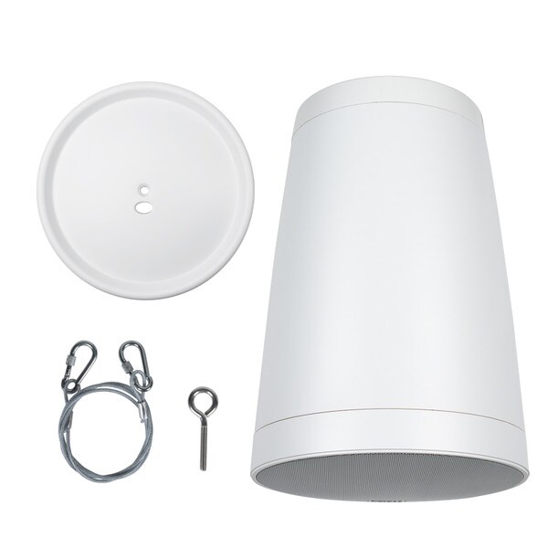Main product image for Dayton Audio 8" Commercial Audio Pendant Speaker 70V/100V/8 Ohm White WP80XTW310-097